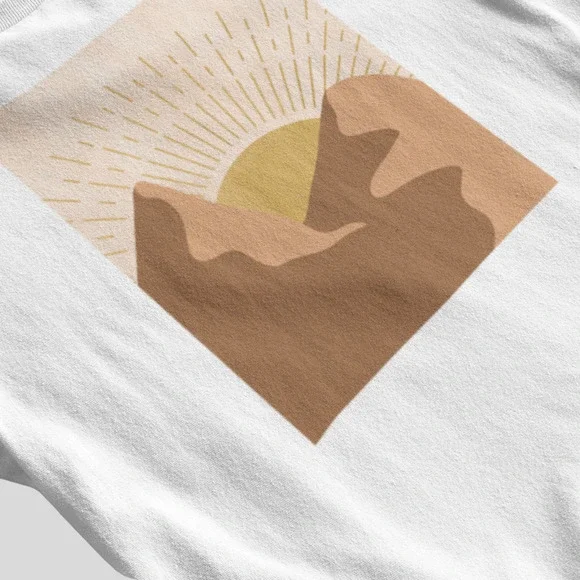 Golden Sunrise Clay Mountains Tee - Picture 3 of 5